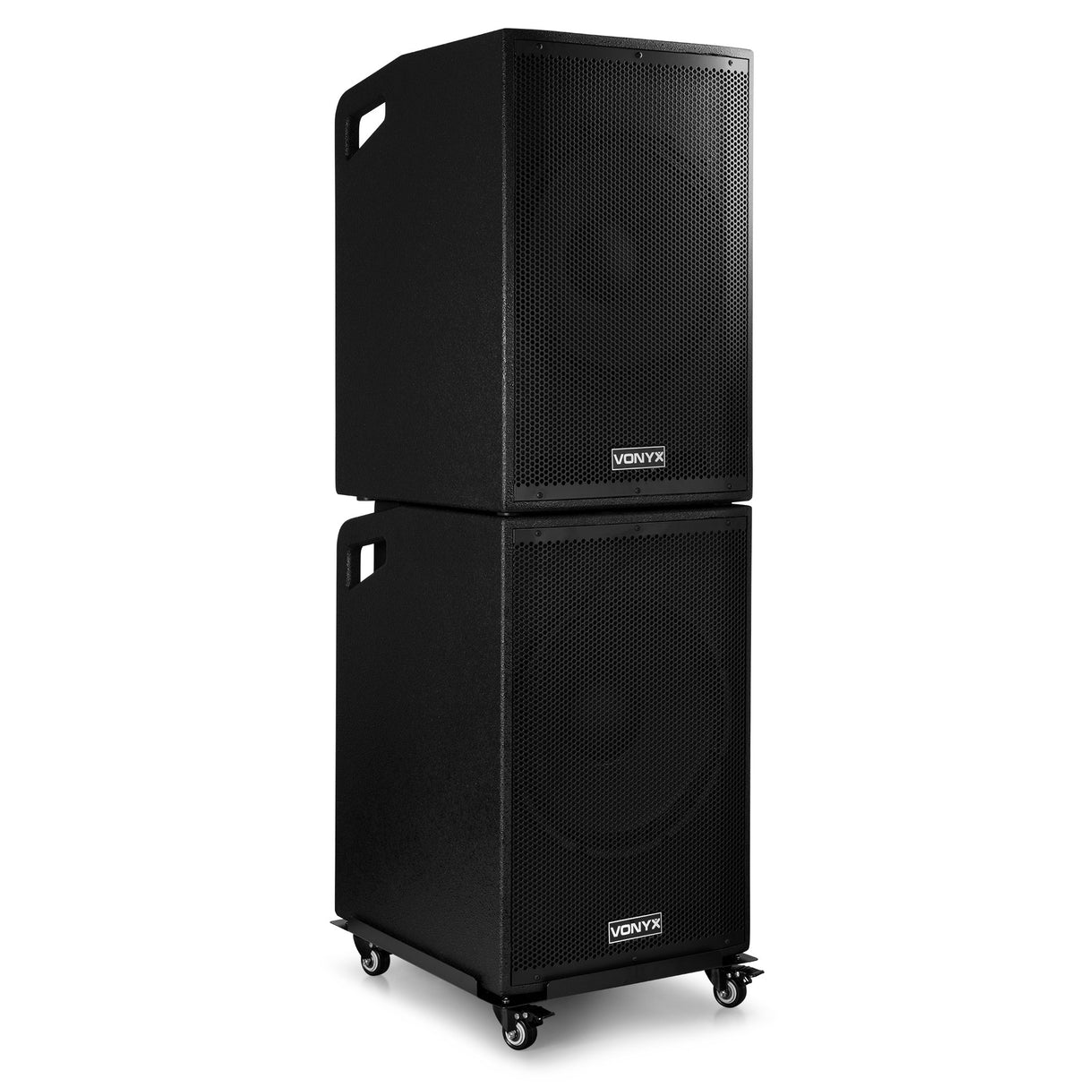 VONYX VX1080BT 1250W 2.2 Actieve Speakerset met Dubbele 15 inch Subwoofers en Bluetooth 5.3