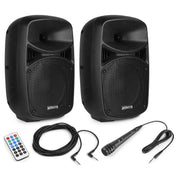 VONYX VPS082A 400W Actieve Speakerset met Bluetooth, USB/SD en 8 inch Woofers