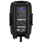 VONYX VPS122A 800W Actieve Speakerset met Bluetooth, USB/SD en 12 inch Woofers