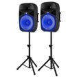 VONYX VPS152A 1000W Actieve Speakerset met Bluetooth, USB/SD en 15 inch Woofers