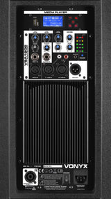 VONYX VSA120S 800W Actieve Stereo Speakerset met Bluetooth, USB Speler en 12 inch Woofers