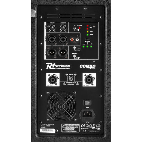 Power Dynamics PD Combo 1200 Geluidssysteem 1200W met 12 inch Subwoofer, DSP en Bluetooth
