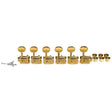 Boston 62-GL Stemmechanieken voor gitaar, goud, 6x links, vintage style, metalen knoppen