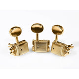 Boston 62-GL Stemmechanieken voor gitaar, goud, 6x links, vintage style, metalen knoppen