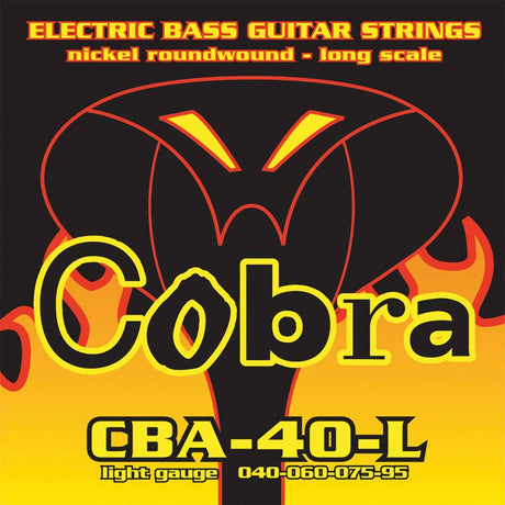 Cobra CBA-40-L snaren set elektrisch bass, nickelplated light, 040-060-075-095 longscale