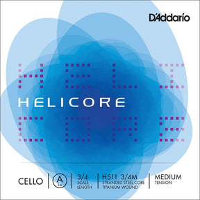 D'Addario H511-34M cello string A-1 3/4, titanium