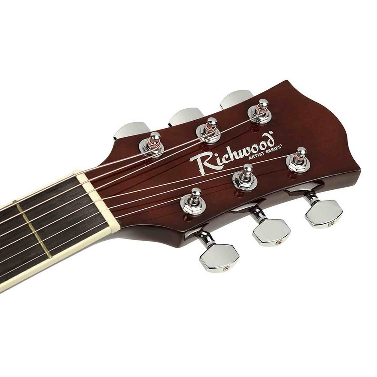 Richwood RD-12 akoestische gitaarset – dreadnought, naturel, met stemapparaat en standaard