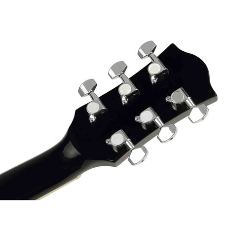 Richwood RD-12-BK akoestische gitaarset – dreadnought, zwart, met stemapparaat en standaard