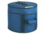 Boston DBL-13-T Deluxe gigbag voor tom 13", zwart-blauw, 15 mm gevoerd hardfoam