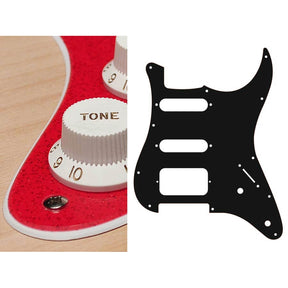 Boston ST-222-SRD pickguard, Stallion, SSH, 2 pot holes, 3-5 switch, 2 ply, sparkling red