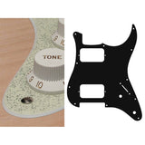 Boston ST-232-SCH pickguard, Stallion, HH, 2 pot holes, 3-5 switch, 2 ply, sparkling champagne