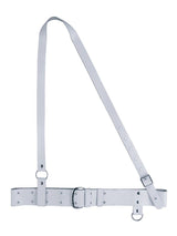 Boston SK10 Koppel, senior model, leder, wit