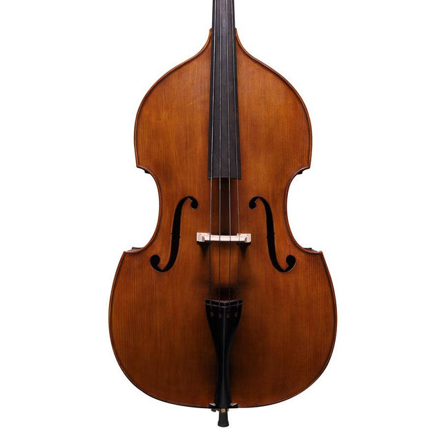 Rudolph RB-834-Gcontrabas 3/4, geheel massief, spiritus lak, ebben toets, gamba model