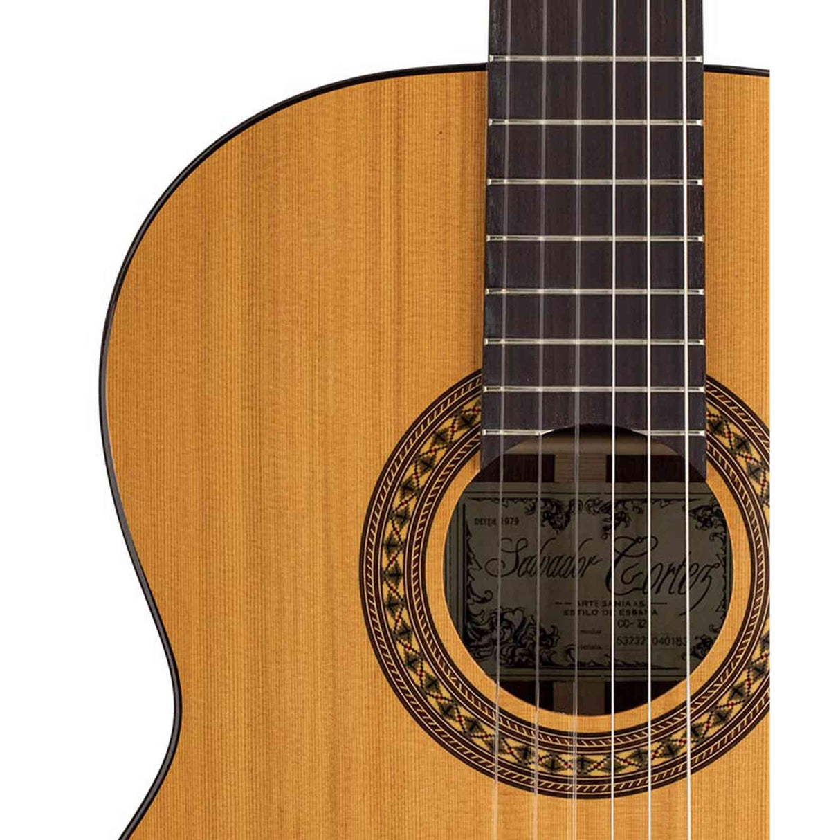 Salvador Cortez CC-22L – Linkshandige klassieke gitaar met massief ceder bovenblad en sapele body