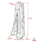 Leonardo VC-1444-BG Student Series vioolkoffer 4/4 shaped zwart