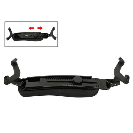 Artino ASR-10 shoulder rest for violin and viola, metal, collapsible, fits violin 1/2 up to viola 17"