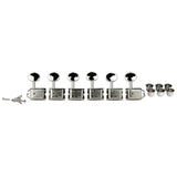 Wilkinson 162-NL Stemmechanieken voor gitaar, vintage F-style, 6x links, nikkel, split as