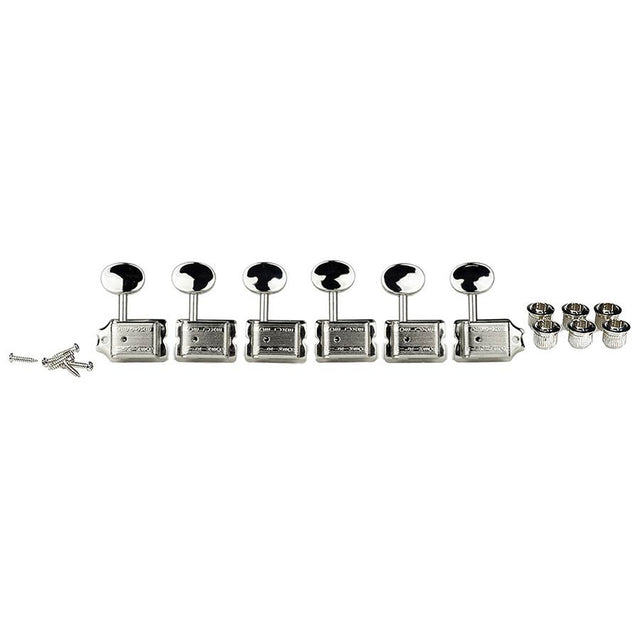 Wilkinson 162-CL Stemmechanieken voor gitaar, vintage F-style, 6x links, chroom, split as