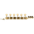 Wilkinson 162-GL Stemmechanieken voor gitaar, vintage F-style, 6x links, goud, split as