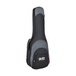 Boston UKB-25-BG Super Packer Gigbag voor Bariton Ukelele – 25 mm Voering, Zwart/Grijs