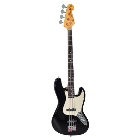 SX SJB62BK Retro Series 62 J-style elektrische basgitaar zwart