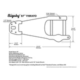 Bigsby B-B7-CHB7 Vibrato Tailpiece - Gepolijst Aluminium