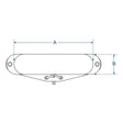 Boston VTE-52-NCH enkele spoel pickup, Alnico 5 staven, zwart vezel bobijn, gewaxte formvar draad, 7.5K hals, chroom