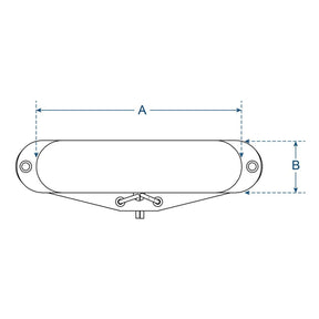 Boston VTE-52-NCH enkele spoel pickup, Alnico 5 staven, zwart vezel bobijn, gewaxte formvar draad, 7.5K hals, chroom