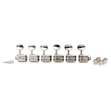 Wilkinson 162-NL-4S2M Stemmechanieken voor gitaar, met EZ LOK and staggered post height, 6x links, nikkel