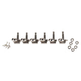 Wilkinson 162-NL-4M2L Stemmechanieken voor gitaar, met EZ LOK and staggered post height, 6x links, nikkel