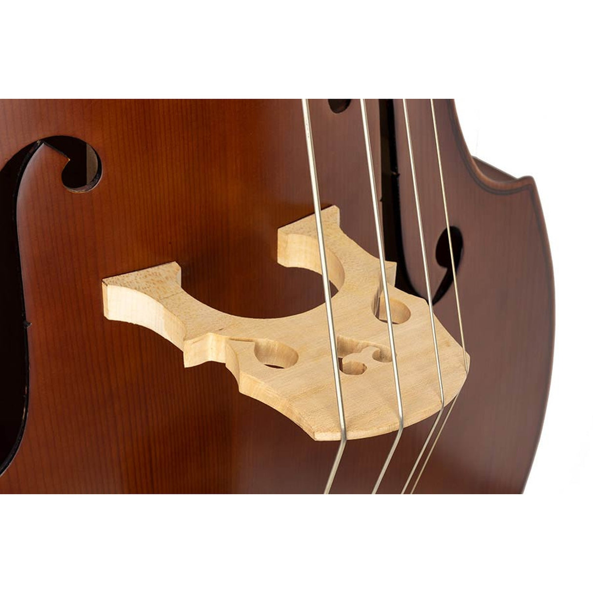 Schneider MB-12-PYcontrabas, 1/2, triplex, nitro lak, esdoorn toets, inclusief tas en strijkstok