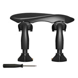 Wittner 257131 viola chinrest center and tilt adjustable, center mount for small, fits all sizes, with screwdrive