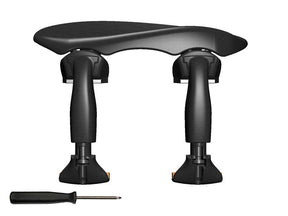 Wittner 257231 viola chinrest center and tilt adjustable, center mount for small, fits all sizes