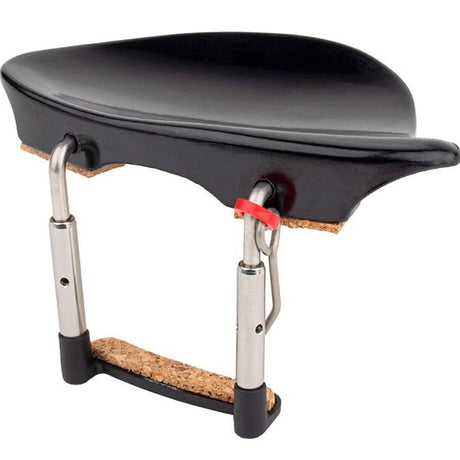 ELS CR-5012 chinrest bakelite Dresden model, 1/2, stainless steel clamps, antiallergical, made in Germany