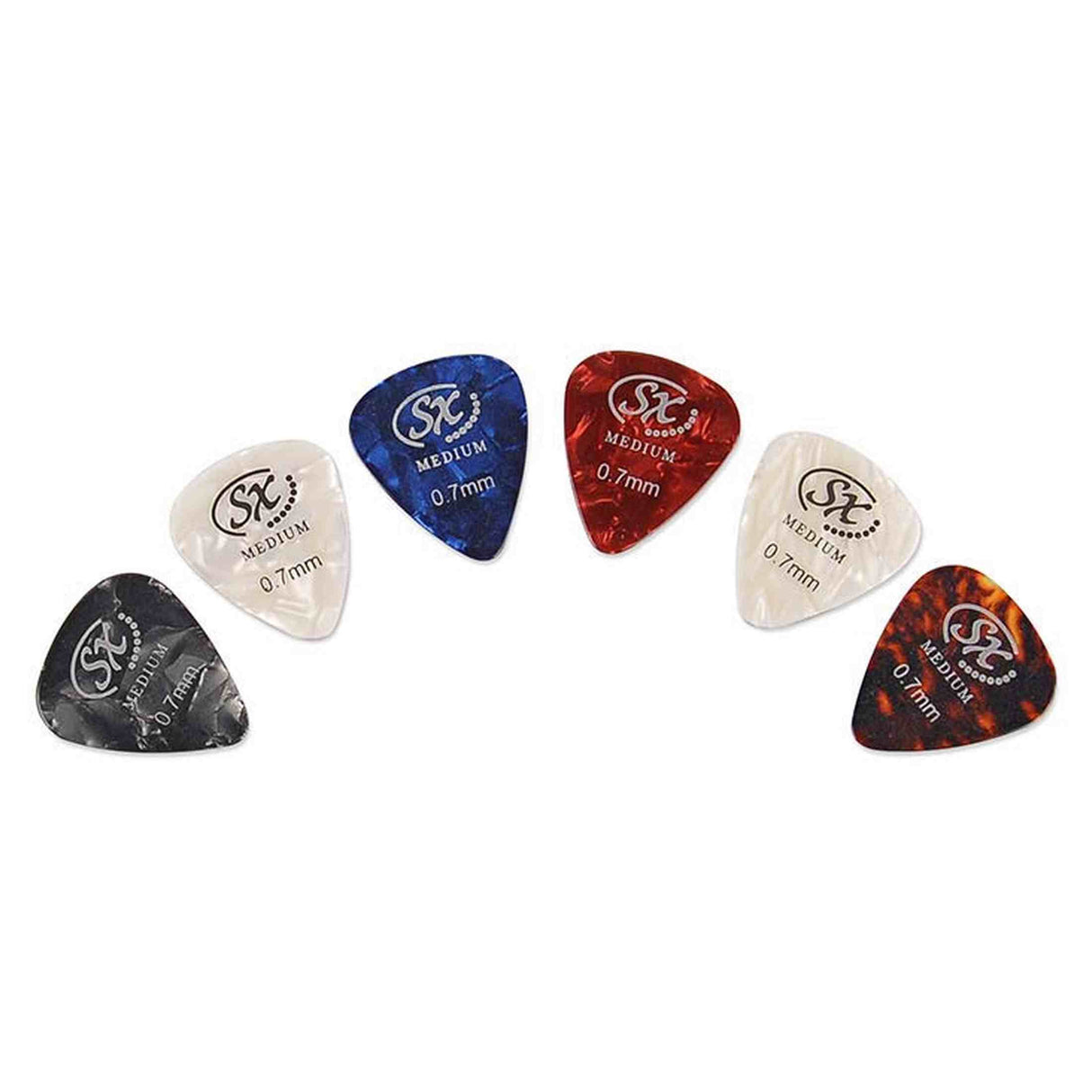 SX SE1SK-BK elektrisch gitaarpakket – compleet starterspakket met versterker, tas en accessoires, zwart