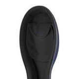 Leonardo CC-144-BU cellokoffer 4/4 gevormd blauw met slot en 2 riemen