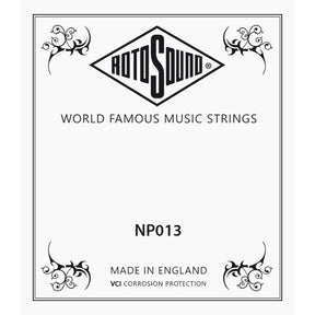 Rotosound NP013 .013 snaar for elektrisch/acoustic guitar, stainless steel