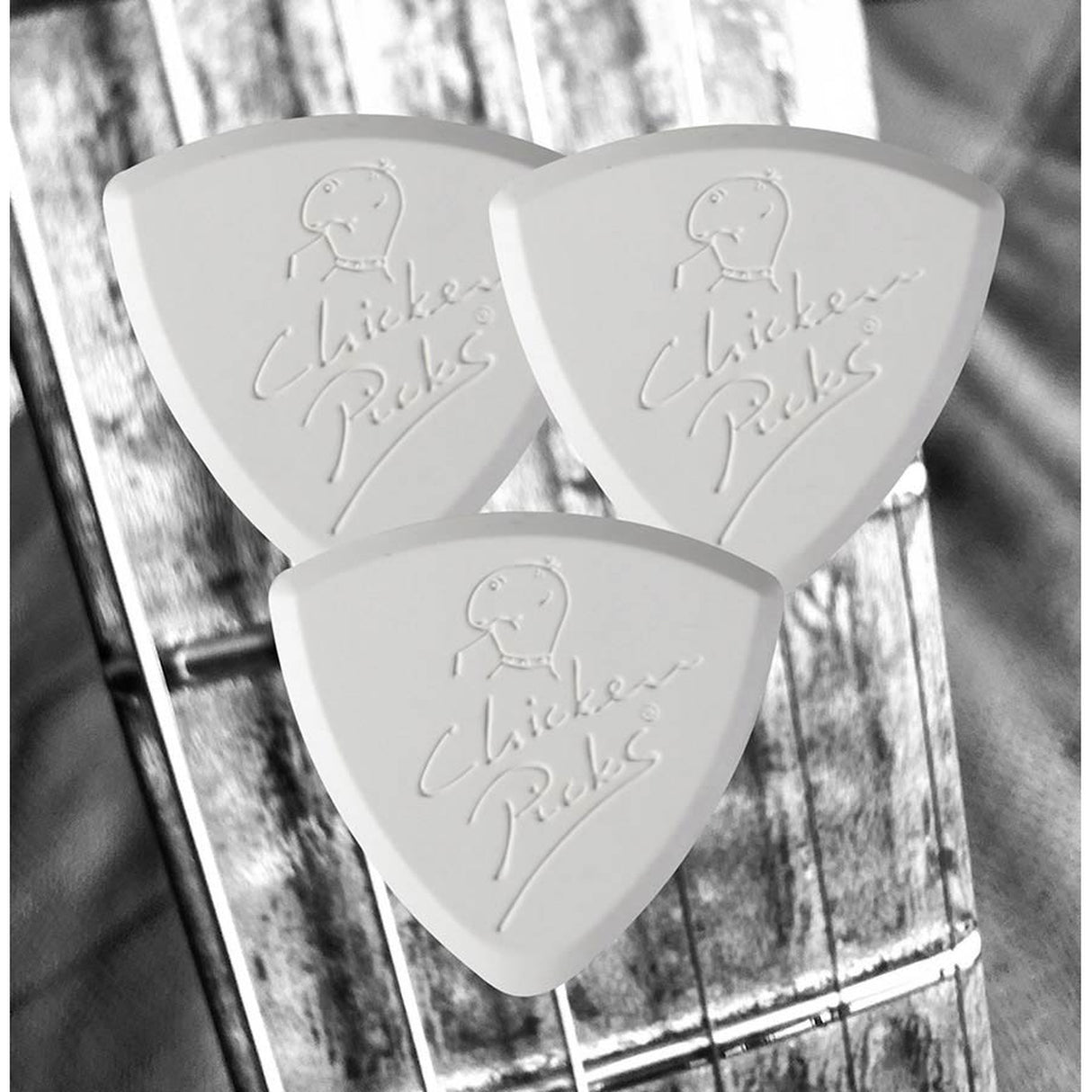 ChickenPicks 3-BE-21 thermosetting polymer picks, 5-pack, wit, 2.1mm Bermuda III