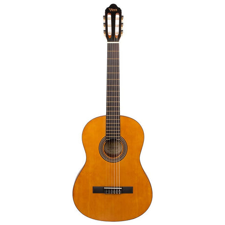 Valencia VC204L klassieke gitaar 4/4 linkshandig, sitka sparren top, nato zij- & achterblad, satin finish antiek