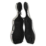 Leonardo CC-644-SL Student Series cellokoffer 4/4 PVC sandwich 4,5 kg geborsteld zilver