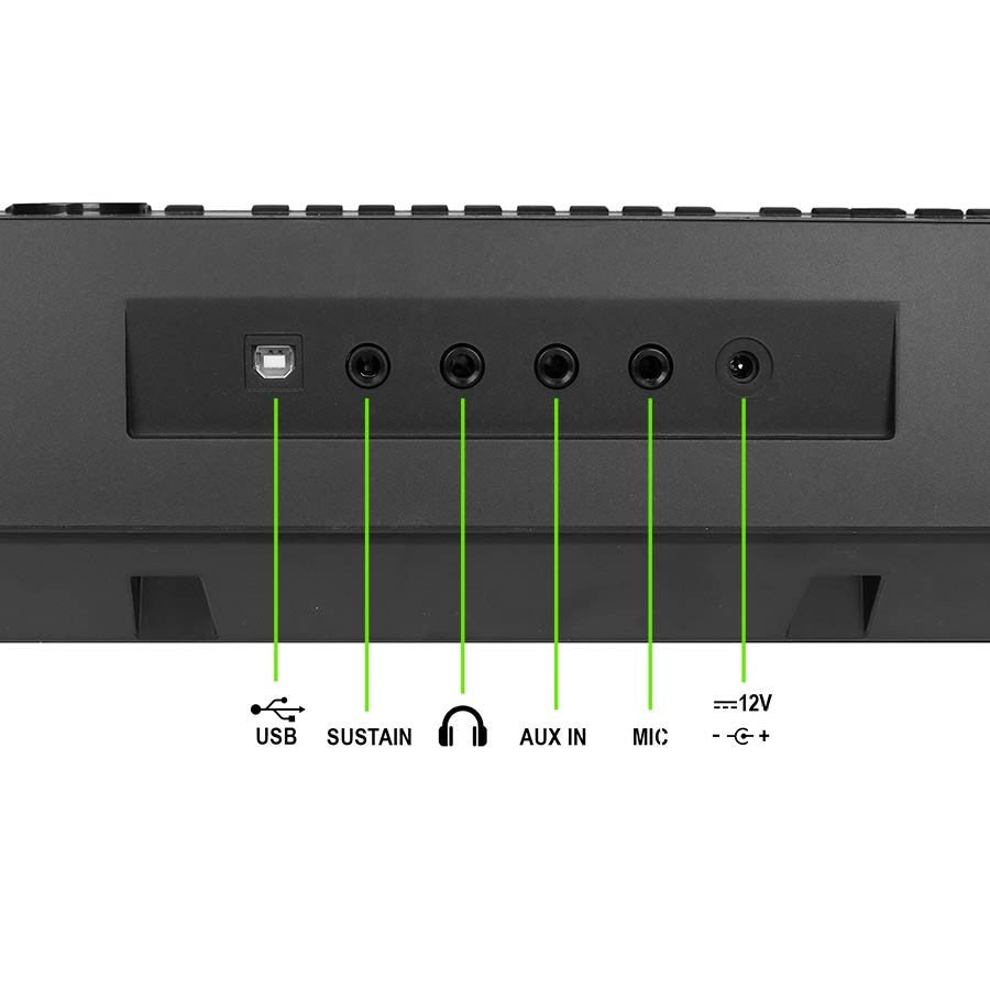 Medeli M331 Keyboard – 61 Aanslaggevoelige Toetsen Met 633 Klanken