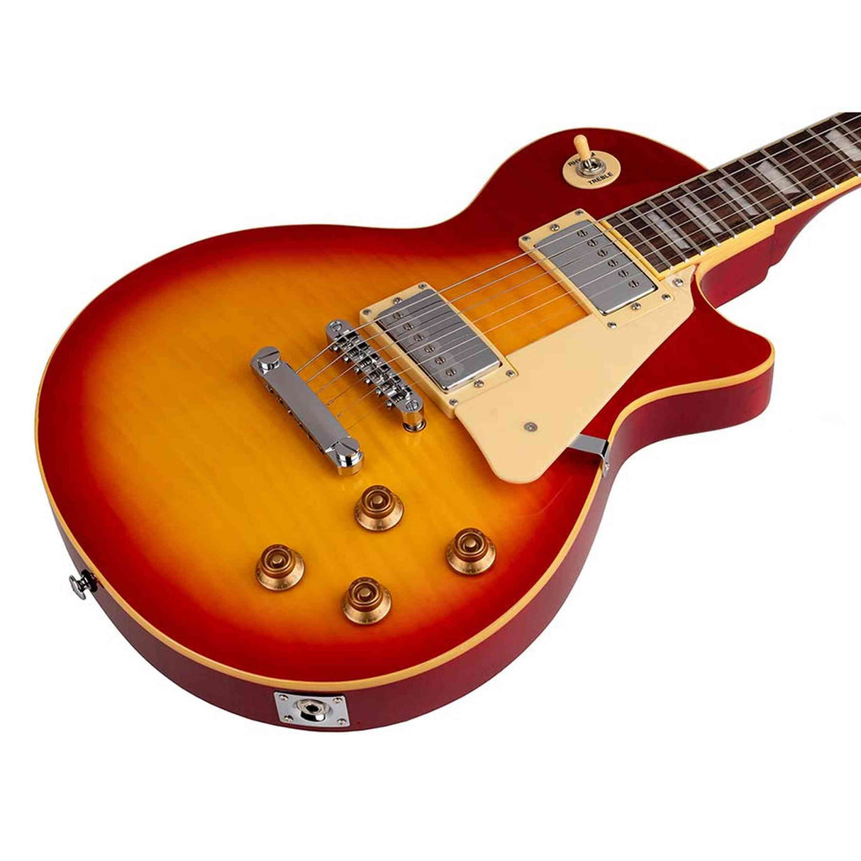 SX EF3D-CS elektrische gitaar – LP Standard stijl, 2 humbuckers, mahonie/esdoorn, Cherry Sunburst