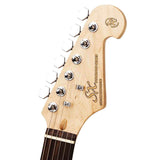 SX ED1/CAR elektrische gitaar – 3 single coil pickups, vintage tremolo, Candy Apple Red + tas