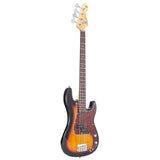 SX BD2/3TS Standard Series P-Style Elektrische Basgitaar 3-Tone Sunburst