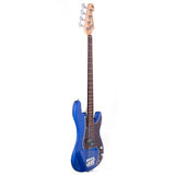 SX BD2/EB Standard Series P-Style Elektrische Basgitaar Electric Blue