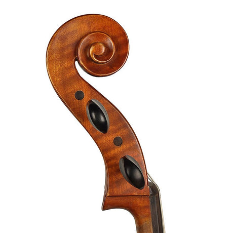 Leonardo LC-2734-M cello set 3/4, geheel massief, mat nitro, mooi gevlamd, ebben toebehoren, incl. tas en strijkstok