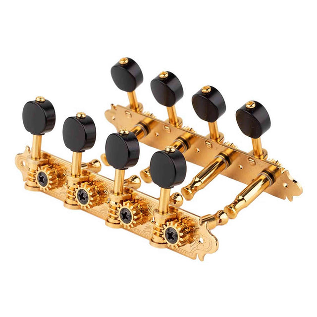 Gotoh GTH15787 MA40 A Stemmechanieken voor A-Style Mandoline, Goud, Zwarte MB Knoppen, 1:14 Overbrenging