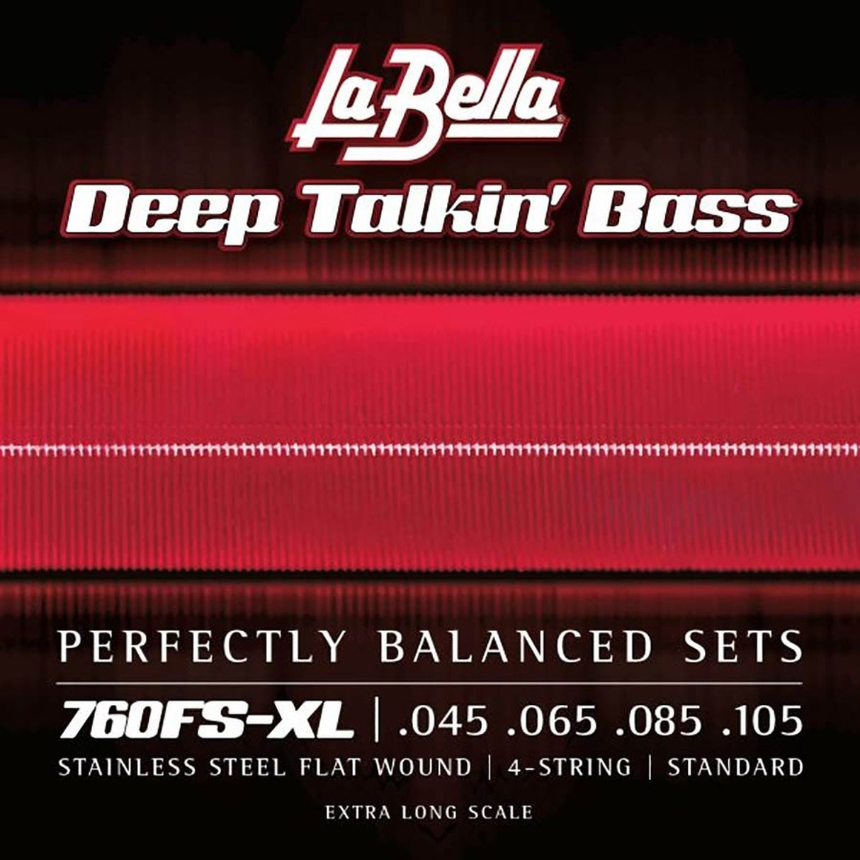 La Bella L-760FS-XL snaren set elektrisch bass, 38" ball-end to silk, 045-105, extra long scale