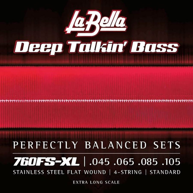 La Bella L-760FS-XL snaren set elektrisch bass, 38" ball-end to silk, 045-105, extra long scale