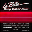 La Bella L-760F-MUS snaren set elektrisch bass, stainless steel flatwound, 30" scale, 043-060-082-104